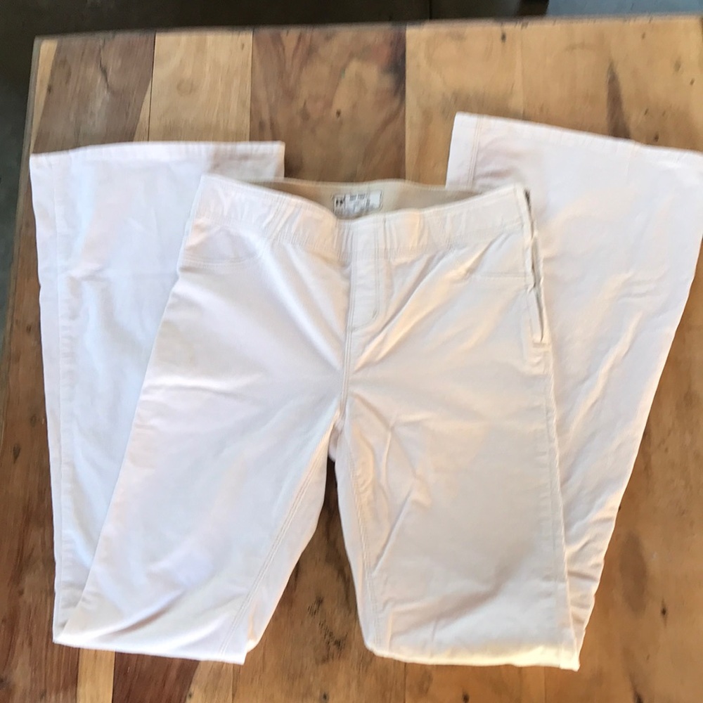 Free People cream corduroy flare pants